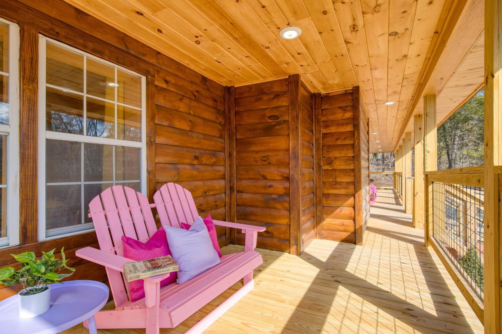 Pink Pines Avantstay Luxury Aesthetic Dream Home Indoor Pool Hot Tub Pigeon Forge Eksteriør billede