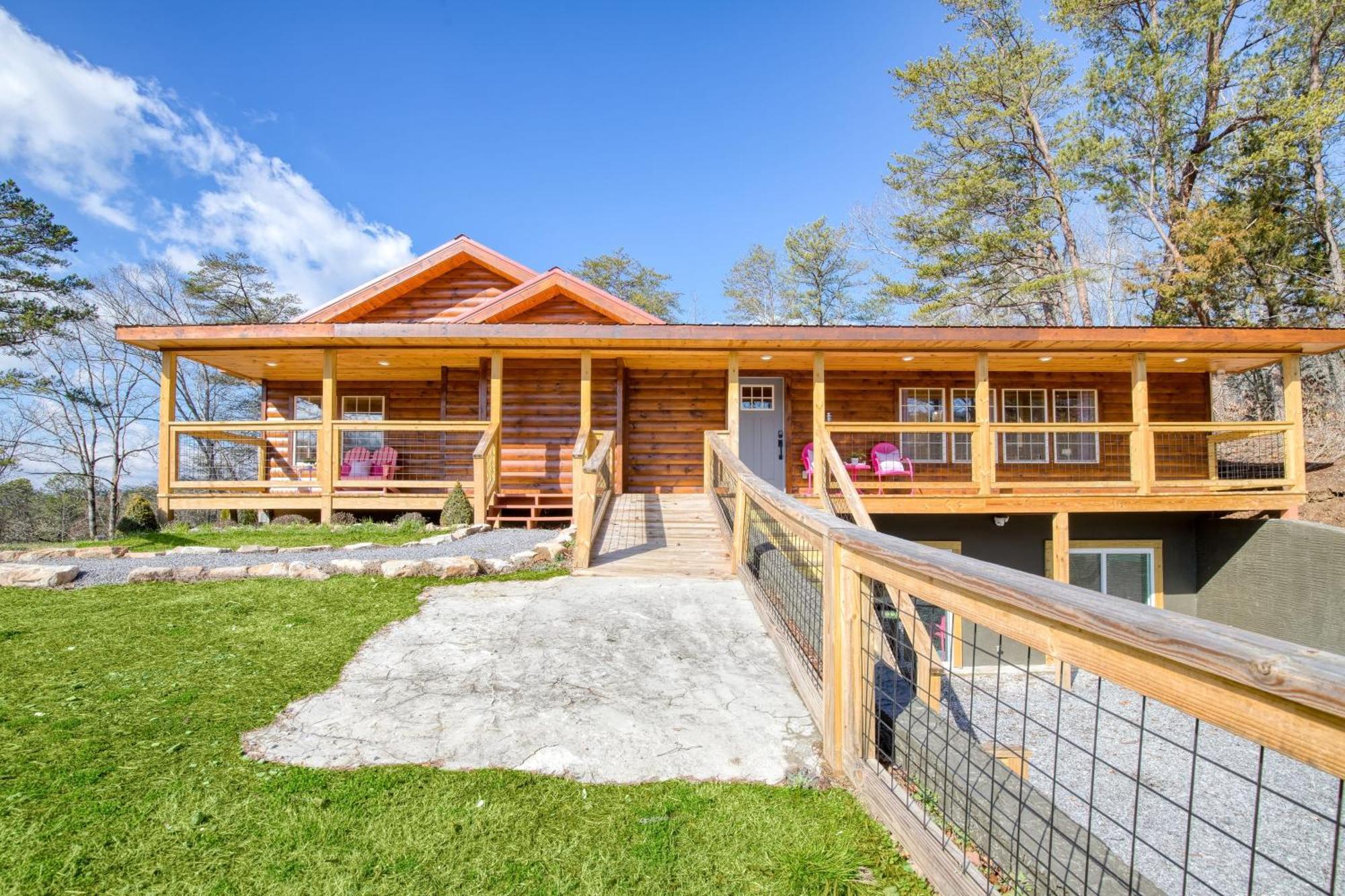Pink Pines Avantstay Luxury Aesthetic Dream Home Indoor Pool Hot Tub Pigeon Forge Eksteriør billede